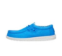 Hey Dude Unisex Wally Canvas Moccasin, Blue, 12.5 UK