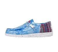Hey Dude Wally Classic - Casual Mens Shoes - Oceano - Lightweight Comfort - Ergonomic Memory Foam Insole - Designed in Italy and California - Size UK 8