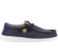 Hey Dude Wally Corduroy Men's Shoes Men's Trainers, Size 7 In Navy