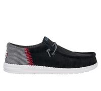 Hey Dude Wally Funk Corduroy Men's Shoes Men's | Slip On Shoes | Black / Grey | UK Size 9