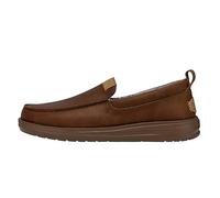 Hey Dude Wally Grip Craft Leather Brown Men's Loafer