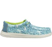 HEYDUDE Men's 'Wally H2O Tropical' Classic Slip On Shoes in Blue | Size: 8 HEYDUDE Blue 8