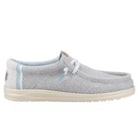 Hey Dude Wally Jute Men's Shoes Men's Trainers, Size 7 In Cloud Blue/Dawn Blue