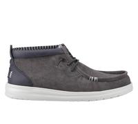 HEYDUDE Wally Mid GripR Cotton Men's Black Oyster/Black Ankle Boots - UK 12 / EU 46 / US M13