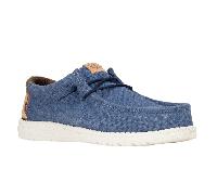 HEY DUDE - Wally Palm Jute - Mens Navy Comfort Trainers - REDUCED Was £69.00