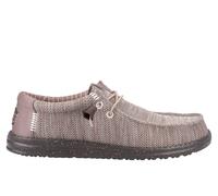 Hey Dude Wally Stretch Mesh Men's Shoes Men's | Slip On Shoes | Deep Taupe/Mole Brown | UK Size 8