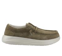 Heydude Wally X Suede Suede Men's Dark Olive/Stone Grey Moccasins Shoes UK 9