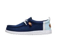 Hey Dude Wally Summer Linen Men’s Sneakers Navy Linen Summer Fabric