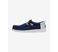 HEYDUDE Slip On Wally Summer Linen 4UX - Navy 41, 4ux navy, 9 UK