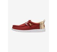 Hey Dude Wally Summer Linen shoes red beige - 43