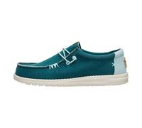 Hey Dude Wally Woven Shoes Blue, Deepgreen Harbor, 10.5 UK