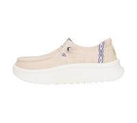 Hey Dude Wendy Peak Chambray Woven Women's Canvas Shoes With Platform Wedge