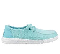 Hey Dude Wendy Stretch Sox Womens Shoes | Slip On Shoes | Ceramic Blue | UK Size 6