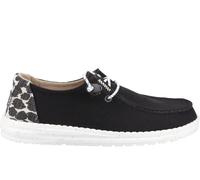Hey Dude Wendy Womens Shoes | Slip On Shoes | Black/Leopard | UK Size 7