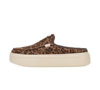HEYDUDE Austin Lift Classic Leather Women's Brown Leopard Mules - UK 8 / EU 41 / US W10