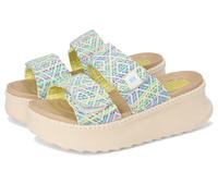 Hey Dude Women's Delray Slide Surf Baja Loafer, Blue Multi, 4.5 UK
