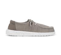 HEY DUDE Womens Shoes Beige Adults Ladies Flat Walnut Wendy Stretch Sox SIZE