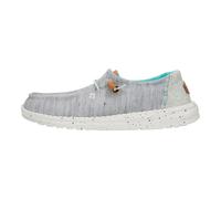 HEYDUDE Womens Trainers Wendy - Leopard Slip-On Canvas Shoes - Black Multi - UK 4-8