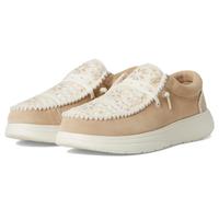 Hey Dude Women's Wendy Comf Loafer, Suede Crochet Irish Cream/Multi, 4.5 UK