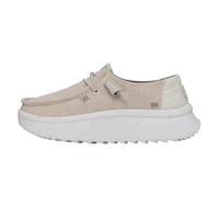 Hey Dude Women's Wendy Peak Chambray Moccasin, Cream, 6.5 UK