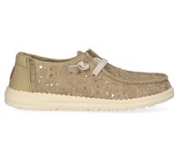 Hey Dude Women's Wendy Sequin Lace Casual Shoes, Olive grey, 5 UK