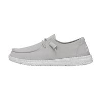 Hey Dude Women's Wendy Slub Canvas Moccasin, Light Grey, EU 42, lightgrey, 9 UK