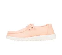 Hey Dude Women's Wendy Stretch Canvas Sneaker, Peach, 5 UK