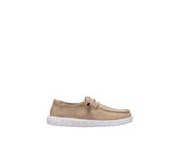 HEY DUDE Women's Wendy Stretch Canvas Tan Incense in Neutral | Size: 5 HEY DUDE Neutral 5