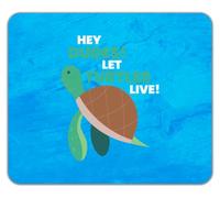 Hey Dudes! Let Turtles Live! Sea Animals Mouse Mat Pad 24cm x 19cm