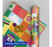 Hey Duggee 4 Sheets & 4 Tags Gift Wrap Bundle