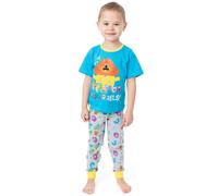 Hey Duggee Boy's Short Sleeve Long Leg Pyjama Set | Blue | Official Merch | Size: 2-3 Years Hey Duggee Blue 2-3 Years