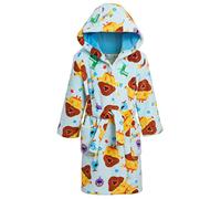 Hey Duggee Dressing Gown for Kids Hooded Bathrobe Boys Girls Fleece Character Robe Blue 12 Months