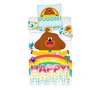 Hey Duggee Happy Reversible Duvet Set | Size: Single Hey Duggee Multicolor Single