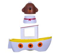 Hey Duggee Lightshow River Boat Underwater Light Show Bath Toy Boat, Floats, Projects Lights Under Water, Squirrel Club, CBeebies, Age 3 Years Plus, Red