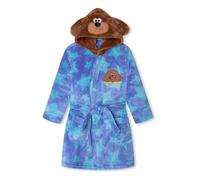 Hey Duggee Unisex Fleece Robe - Official Hey Duggee Hooded Dressing Gown with 3D Character Ears, Belt & Pockets, Blue Star Print, Super-Soft Recycled Polyester Kids Nightwear, Ages 1-5 Years
