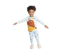 Hey Duggee Unisex Kids Pyjamas - Official Hey Duggee Kids PJs 100% Cotton Single Jersey - Long Sleeve Top & Cuffed Trousers Pyjama Set, Super Soft and Breathable Nightwear - Ages 1-5 Years Blue