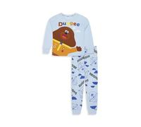 Hey Duggee Unisex Kids Pyjamas - Official Hey Duggee Kids PJs 100% Cotton Single Jersey - Long Sleeve Top & Cuffed Trousers Pyjama Set, Super Soft and Breathable Nightwear - Ages 1-5 Years Blue