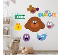 Hey Duggee Wall Sticker - Character Heads Decal Set Kids Wall Art (90cm Width x 45cm Height)