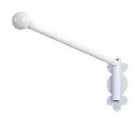 Hey Duty Metal Swing Arm Curt Rods180° Adjustable Bracket for Eyelet Curts Sturdy Mounting Rail for Doors Perfect for Home Decor
