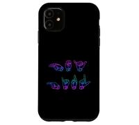 Hey Girl in ASL American Sign Language Case for iPhone 11