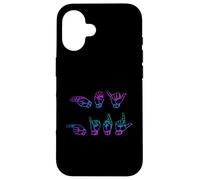 Hey Girl in ASL American Sign Language Case for iPhone 16
