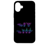 Hey Girl in ASL American Sign Language Case for iPhone 16 Plus