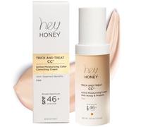 Hey Honey Trick and Treat CC² Cream SPF 46 | Active Moisturizing Color Correcting Cream with Honey & Propolis | Best Cover For Rosacea, Skin Redness & Mature Skin | Cruelty-Free | 1 oz (Fair Tone)
