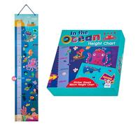 Hey Hugo | in The Ocean Height Chart for Kids | Colourful 2-Sheet Kids Height Wall Chart Measuring up to 160cm/5ft | Kids Height Chart Wall Sticker Age 3+ | Decorative for Bedroom or Playroom