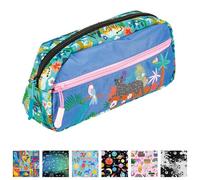 HEY HUGO | Kids Jungle Life Pencil Case with Compartments | Fun, Colourful Design with Two Zipped Pockets and Toggle | Large Pencil Cases for School or Home | Bold Organisation for Ages 5+