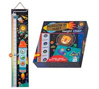 Hey Hugo | Mission to Mars Height Chart for Kids | Colourful 2-Sheet Kids Height Wall Chart Measuring up to 160cm/5ft | Kids Height Chart Wall Sticker Age 3+ | Decorative for Bedroom or Playroom