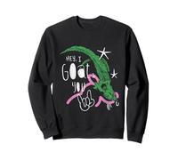 HEY, I GOAT YOU! - Funny Goat Skull Art Sweatshirt