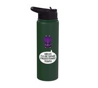 Hey I'll Be Your Phlebotomist Today Phlebotomy Medical Tech Stainless Steel Insulated Water Bottle
