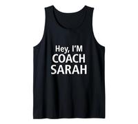 Hey I'm Coach Sarah, Life and Sports Coaching Tank Top
