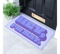 Hey I'm Mat Indoor & Outdoor Doormat - 70x40cm Artsy Mats Purple 40cm x 70cm
